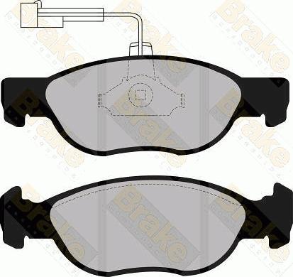 Optimal BP-10230 - Тормозные колодки, дисковые, комплект unicars.by