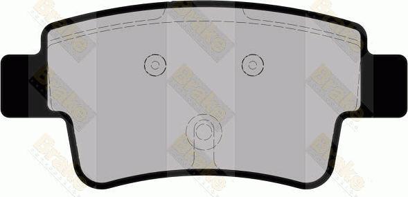 Brake Engineering PA1869 - Тормозные колодки, дисковые, комплект unicars.by