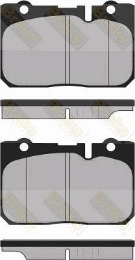 Brake Engineering PA1362 - Тормозные колодки, дисковые, комплект unicars.by