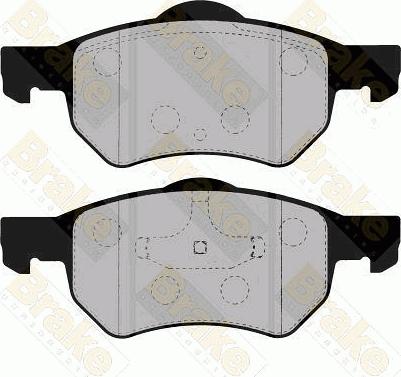 Brake Engineering PA1310 - Тормозные колодки, дисковые, комплект unicars.by