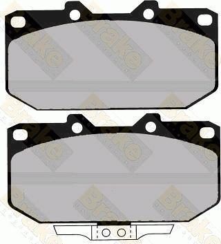 Brake Engineering PA1230 - Тормозные колодки, дисковые, комплект unicars.by