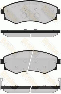 Brake Engineering PA1726 - Тормозные колодки, дисковые, комплект unicars.by