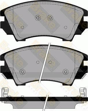 Brake Engineering PA1778 - Тормозные колодки, дисковые, комплект unicars.by