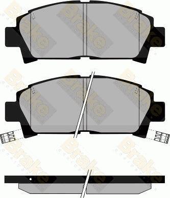 Brake Engineering PA853 - Тормозные колодки, дисковые, комплект unicars.by