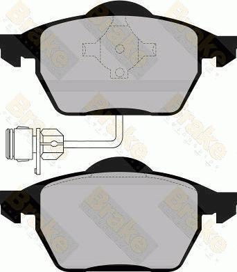 Brake Engineering PA865 - Тормозные колодки, дисковые, комплект unicars.by