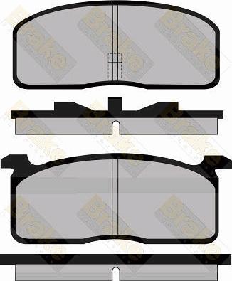 BENDIX DB186 - Тормозные колодки, дисковые, комплект unicars.by