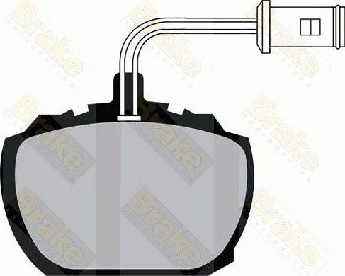 Brake Engineering PA319 - Тормозные колодки, дисковые, комплект unicars.by