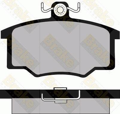 Brake Engineering PA296 - Тормозные колодки, дисковые, комплект unicars.by