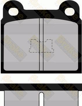 Brake Engineering PA250 - Тормозные колодки, дисковые, комплект unicars.by