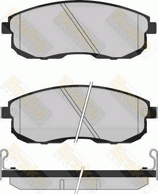 Brake Engineering PA791 - Тормозные колодки, дисковые, комплект unicars.by