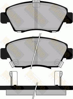 Starline BD S151P - Тормозные колодки, дисковые, комплект unicars.by