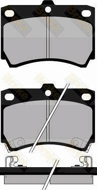 Brake Engineering PA767 - Тормозные колодки, дисковые, комплект unicars.by