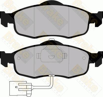 Brake Engineering PA730 - Тормозные колодки, дисковые, комплект unicars.by