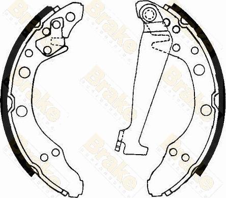 Brake Engineering SH1092 - Комплект тормозных колодок, барабанные unicars.by