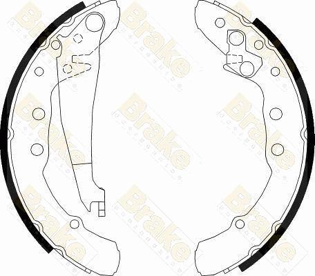 Brake Engineering SH2426 - Комплект тормозных колодок, барабанные unicars.by