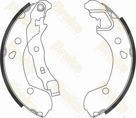 Brake Engineering SH2594 - Комплект тормозных колодок, барабанные unicars.by