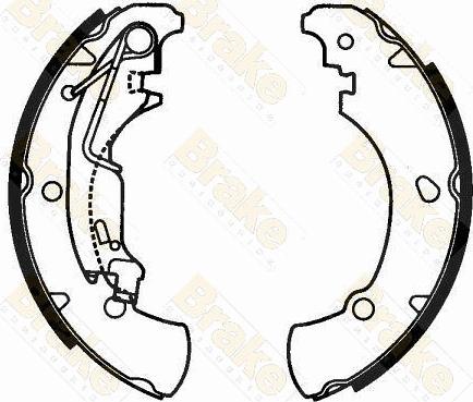 Brake Engineering SH2597 - Комплект тормозных колодок, барабанные unicars.by