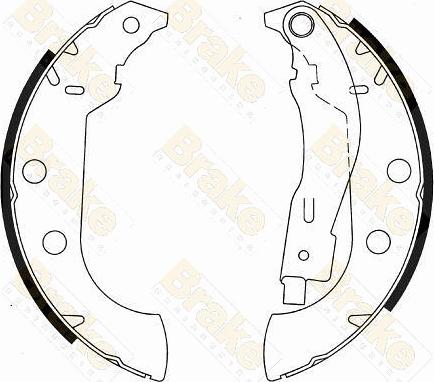 Brake Engineering SH2540 - Комплект тормозных колодок, барабанные unicars.by