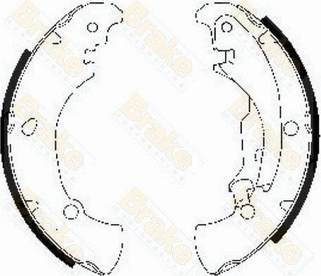 Brake Engineering SH2505 - Комплект тормозных колодок, барабанные unicars.by