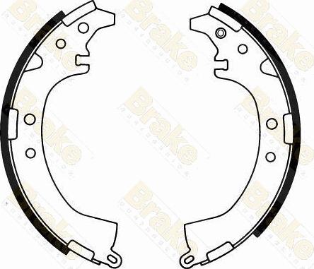 Brake Engineering SH2532 - Комплект тормозных колодок, барабанные unicars.by