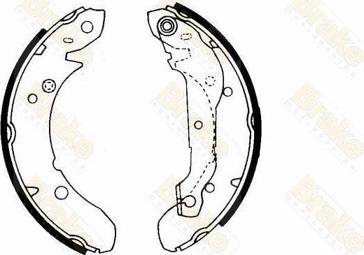 Brake Engineering SH2152 - Комплект тормозных колодок, барабанные unicars.by