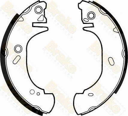 Brake Engineering SH2312 - Комплект тормозных колодок, барабанные unicars.by