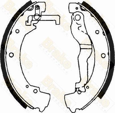 Brake Engineering SH2378 - Комплект тормозных колодок, барабанные unicars.by