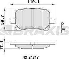 Valeo GDB1755 - Тормозные колодки, дисковые, комплект unicars.by