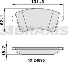 Ferodo FDB4185W - Тормозные колодки, дисковые, комплект unicars.by