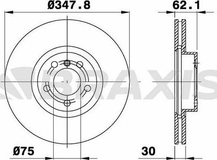 DJ Parts BD2128 - Тормозной диск unicars.by