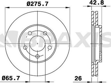 BENDIX PRT5661 - Тормозной диск unicars.by