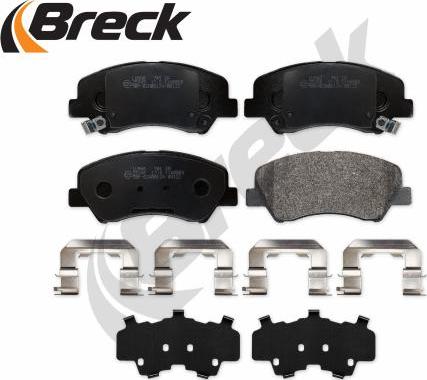 Breck 25348 00 701 00 - Тормозные колодки, дисковые, комплект unicars.by