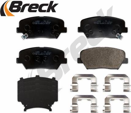 Breck 25757 00 701 00 - Тормозные колодки, дисковые, комплект unicars.by