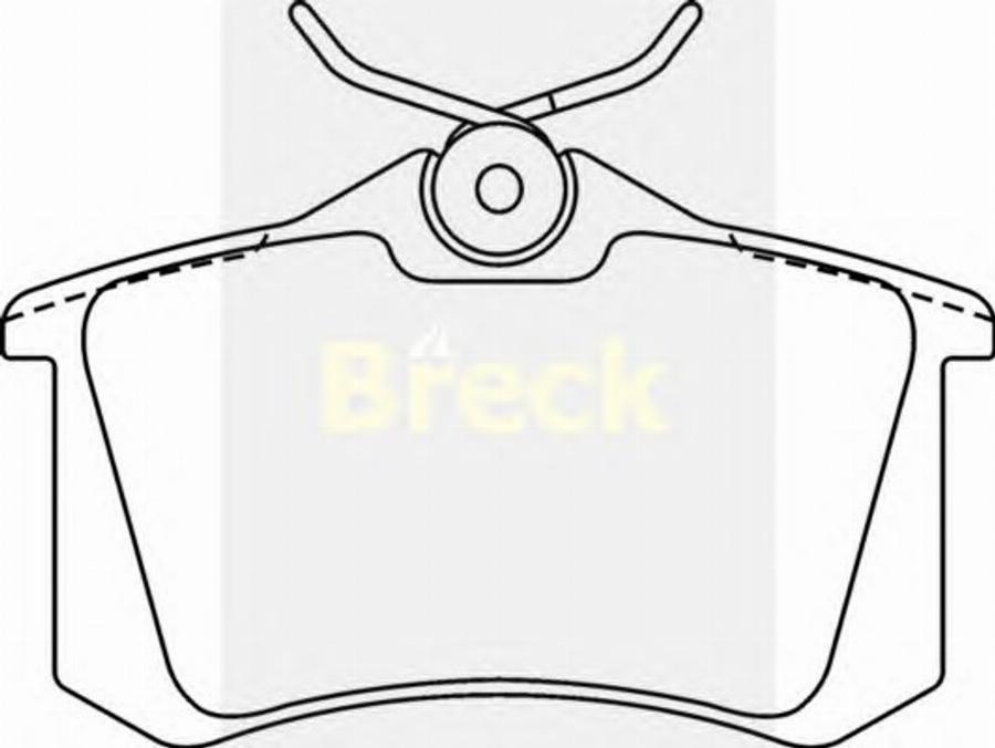 Breck 20960 00 - Тормозные колодки, дисковые, комплект unicars.by