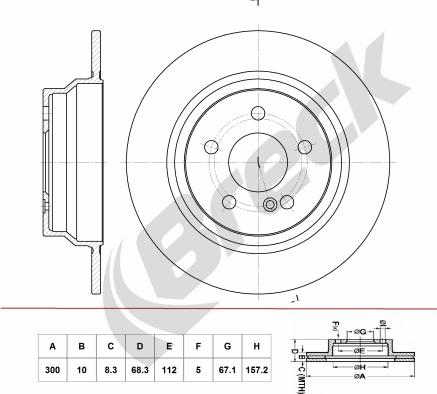 Beck/Arnley 0833276 - Тормозной диск unicars.by