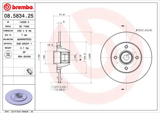 Breco BC 7486 - Тормозной диск unicars.by