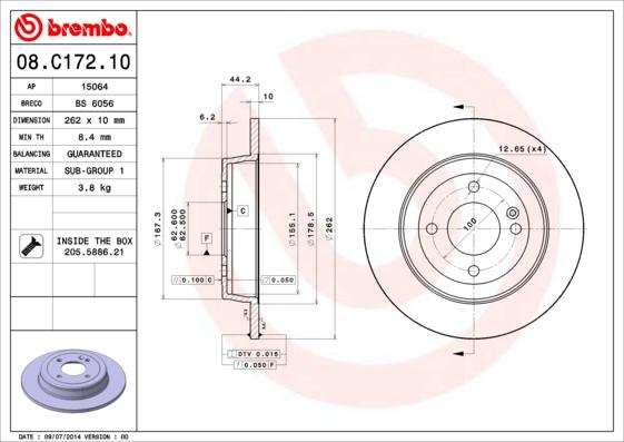 Breco BS 6056 - Тормозной диск unicars.by