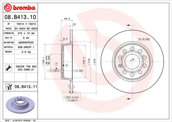 Breco BS 6004 - Тормозной диск unicars.by