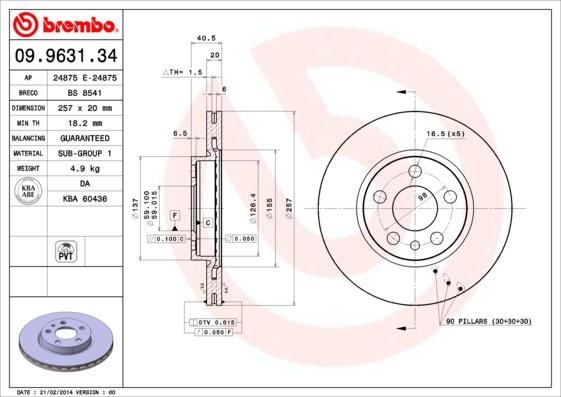 Breco BS 8541 - Тормозной диск unicars.by