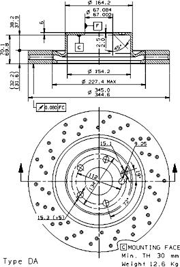 Breco BS 8543 - Тормозной диск unicars.by