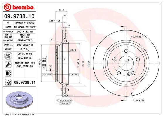 Breco BV 8582 - Тормозной диск unicars.by