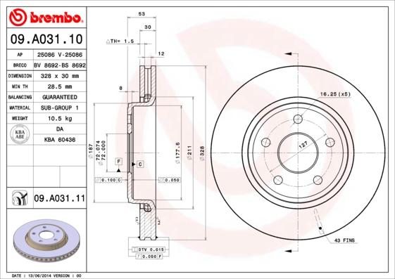 Breco BS 8692 - Тормозной диск unicars.by