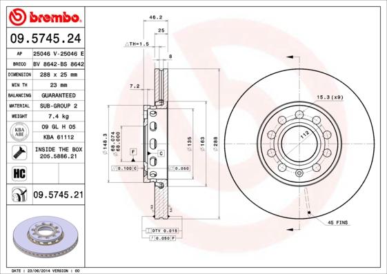 Breco BS 8642 - Тормозной диск unicars.by