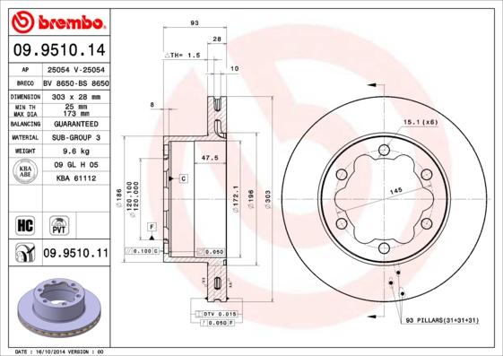 Breco BS 8650 - Тормозной диск unicars.by