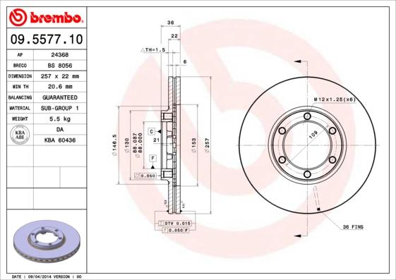 Breco BS 8056 - Тормозной диск unicars.by