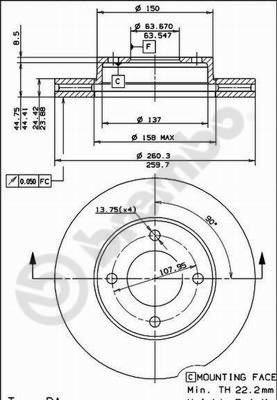 Breco BS 8016 - Тормозной диск unicars.by