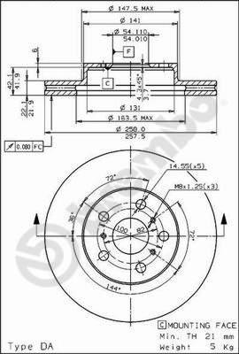 Breco BS 8088 - Тормозной диск unicars.by