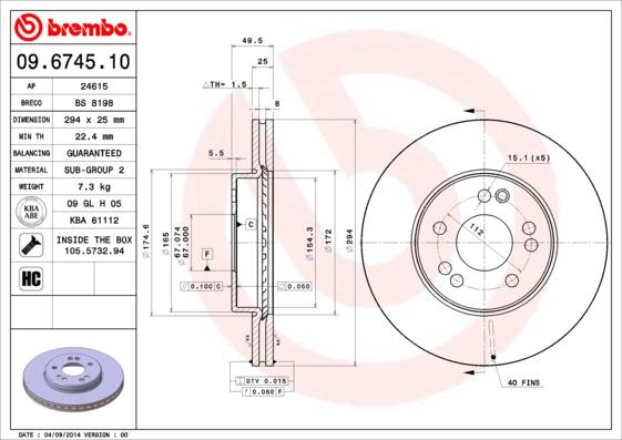 Breco BS 8198 - Тормозной диск unicars.by