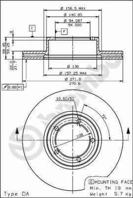 Delphi BG2568 - Тормозной диск unicars.by