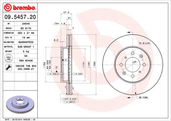 Breco BS 8176 - Тормозной диск unicars.by